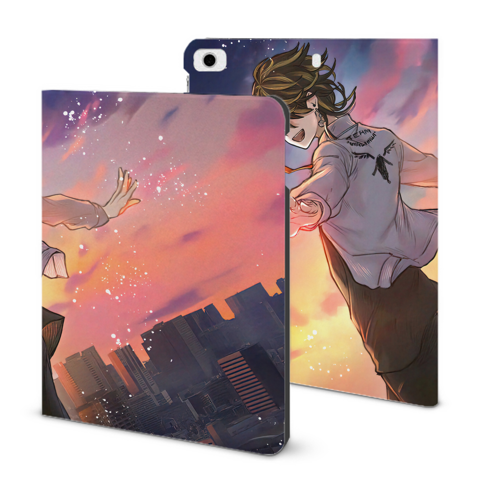 （画像用） 東京リベンジャーズ Tokyo Revengers IPad ケース ブック型 PUレザー TPU 耐衝撃 軽量 薄型 ペン収納なし 全面保護 IPad 各モデル対応